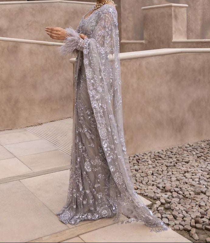 Starborne Grace Designer Net Saree