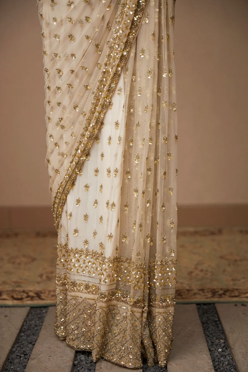 Immortal Beauty Designer Net Saree