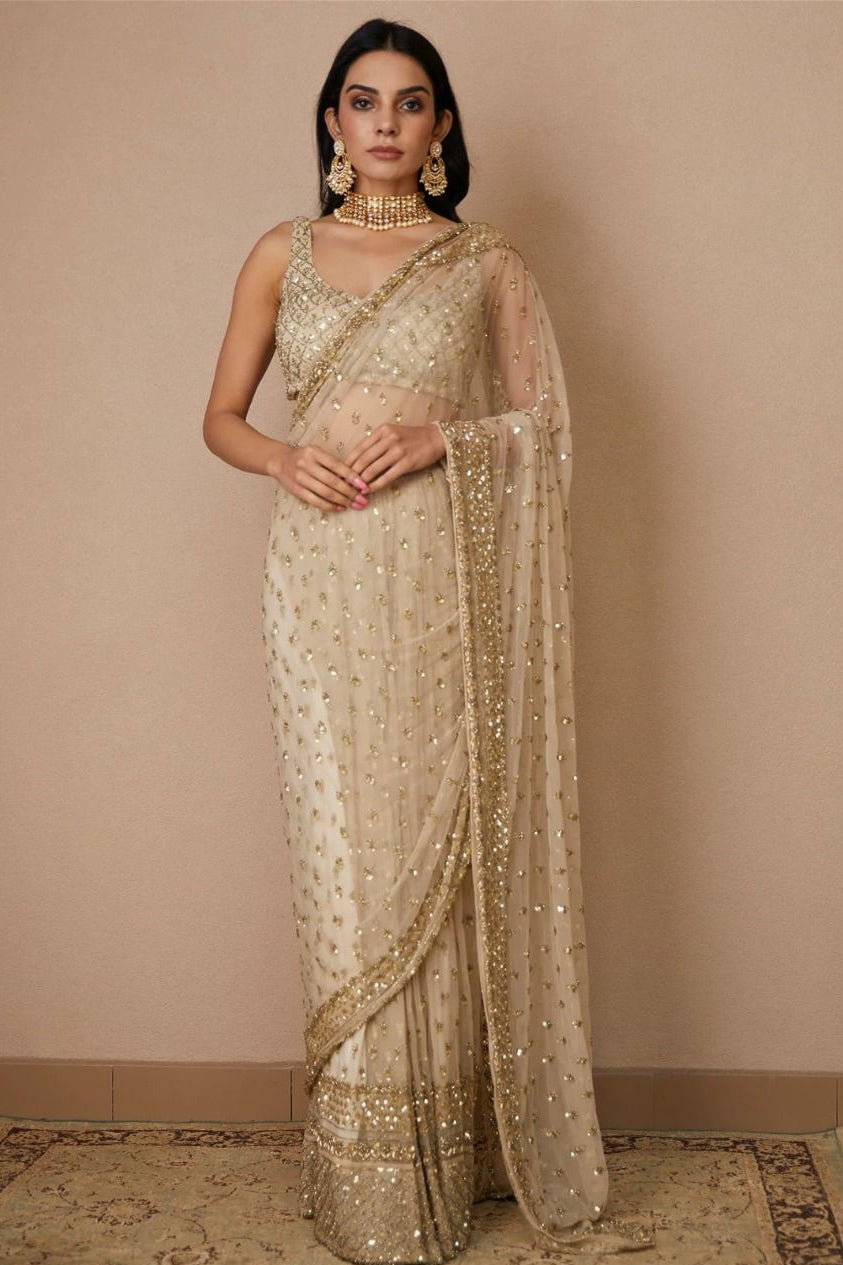 Immortal Beauty Designer Net Saree