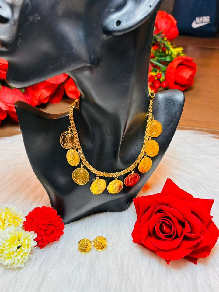 Gemora Gini -Gold Plated Necklace Set