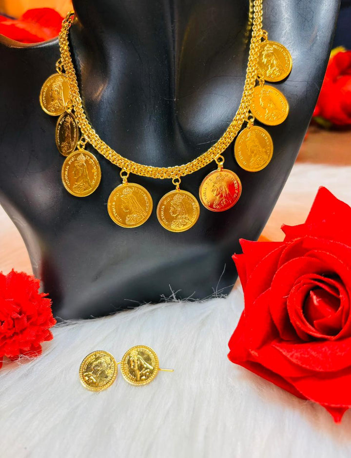 Gemora Gini -Gold Plated Necklace Set