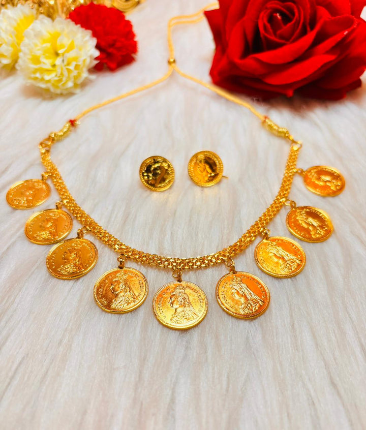 Gemora Gini -Gold Plated Necklace Set