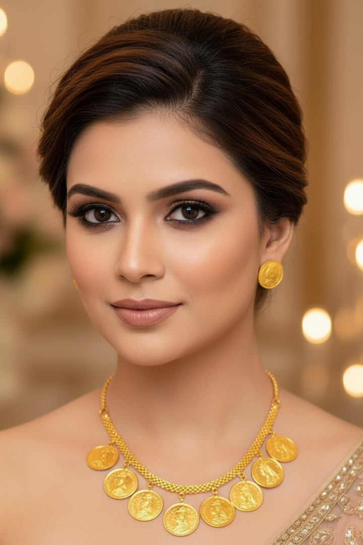 Gemora Gini -Gold Plated Necklace Set