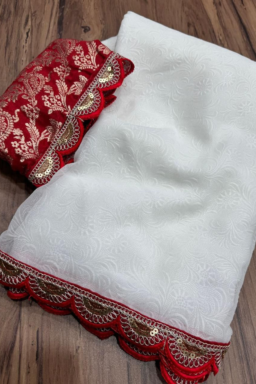 Story of Stories Georgette Silk Saree