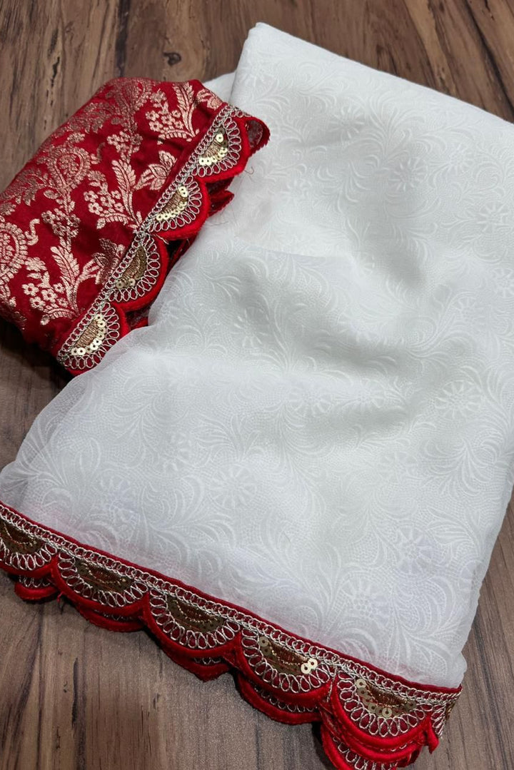 Story of Stories Georgette Silk Saree