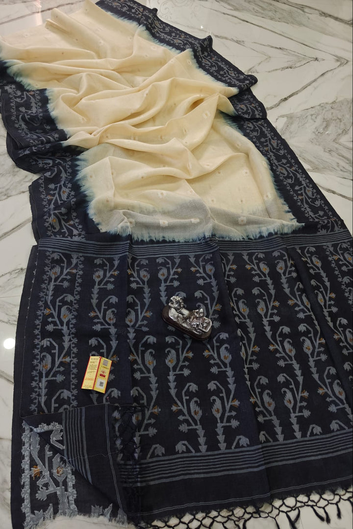 Hirer Rajkumari Tussar Banarasi Saree