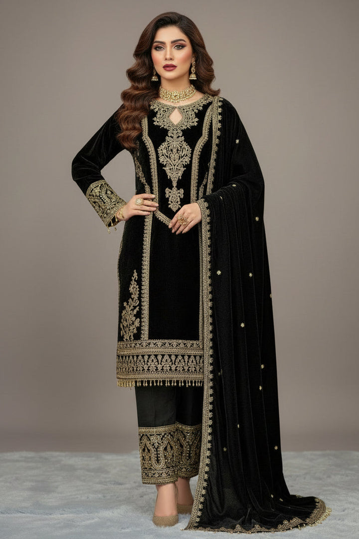 Mast Malang Velvet Suit Set