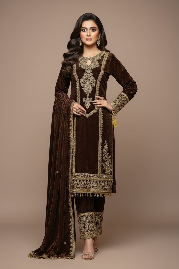 Mast Malang Velvet Suit Set