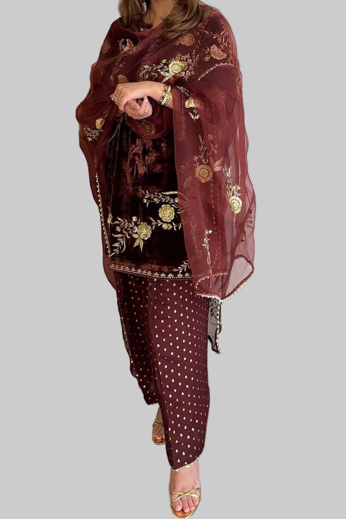 Boundless Beauty Velvet Suit Set