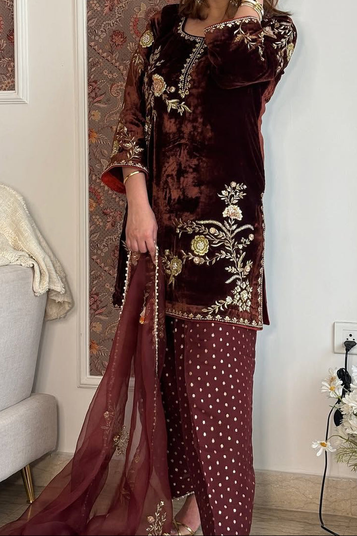 Boundless Beauty Velvet Suit Set