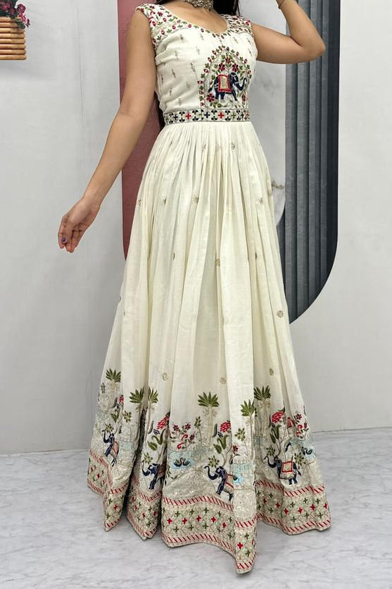 New Festival Chinnon Silk Gown