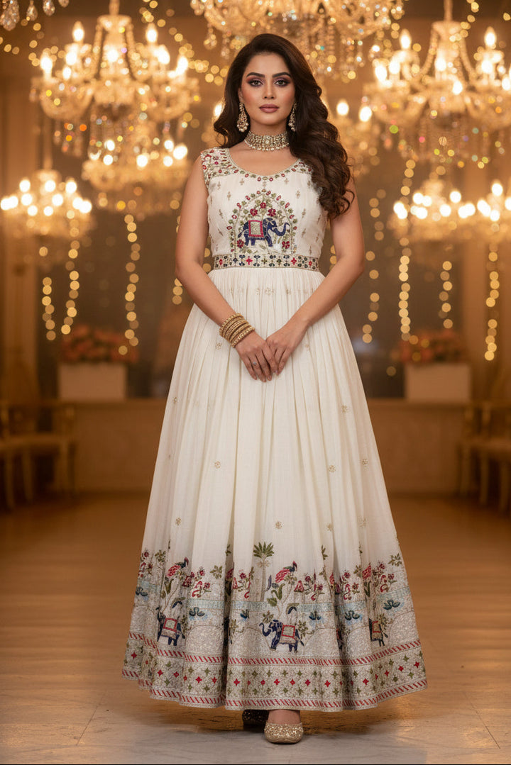 New Festival Chinnon Silk Gown