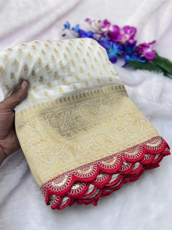 Pari Ki Adaa Crepe Khaddi Silk Saree