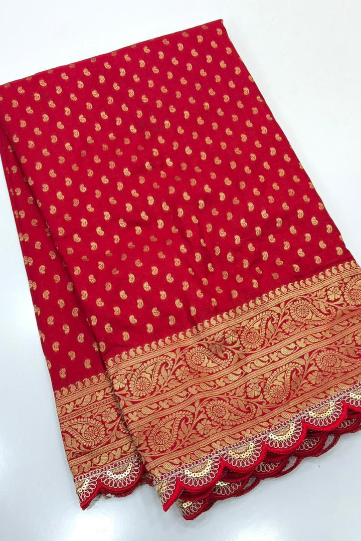 Pari Ki Adaa Crepe Khaddi Silk Saree