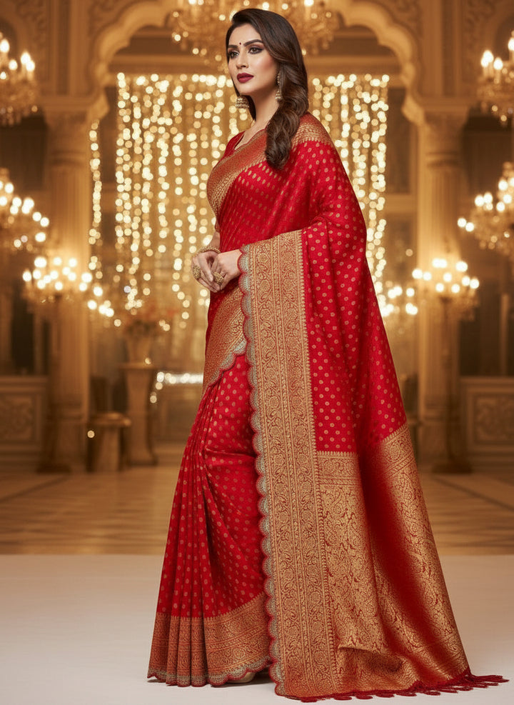Pari Ki Adaa Crepe Khaddi Silk Saree
