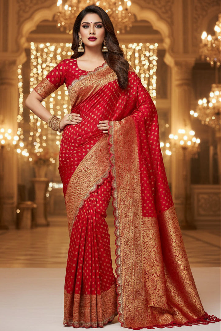 Pari Ki Adaa Crepe Khaddi Silk Saree