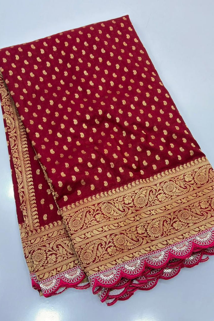 Pari Ki Adaa Crepe Khaddi Silk Saree