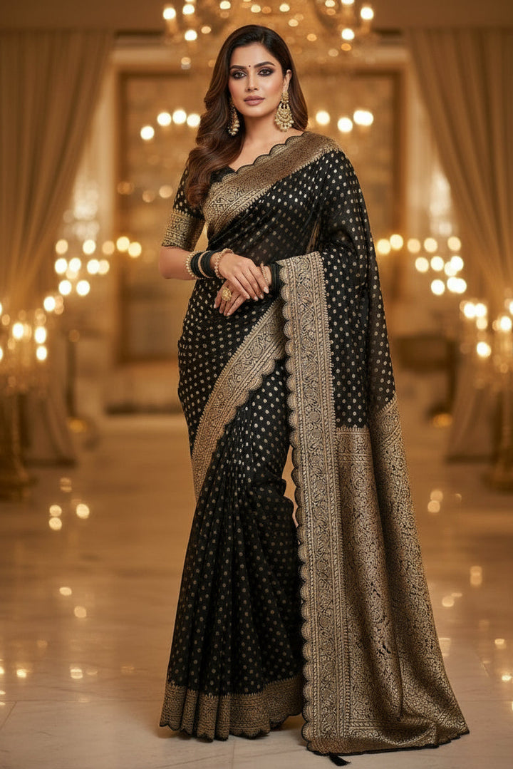 Pari Ki Adaa Crepe Khaddi Silk Saree