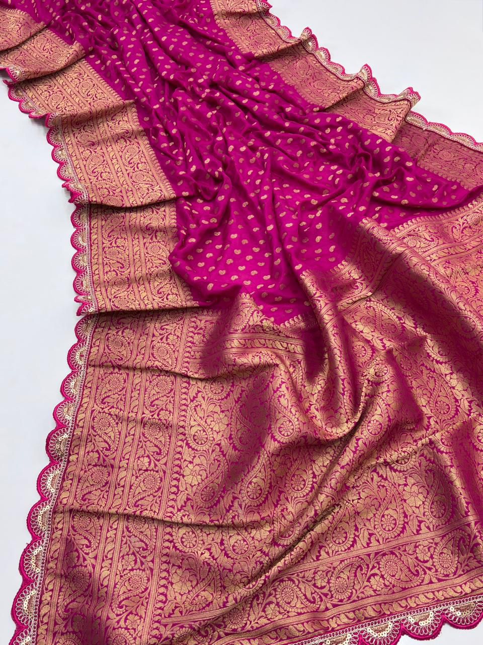 Pari Ki Adaa Crepe Khaddi Silk Saree