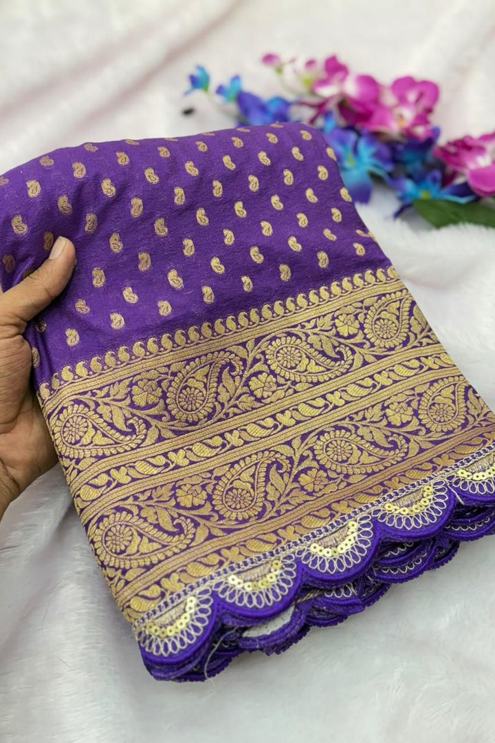 Pari Ki Adaa Crepe Khaddi Silk Saree