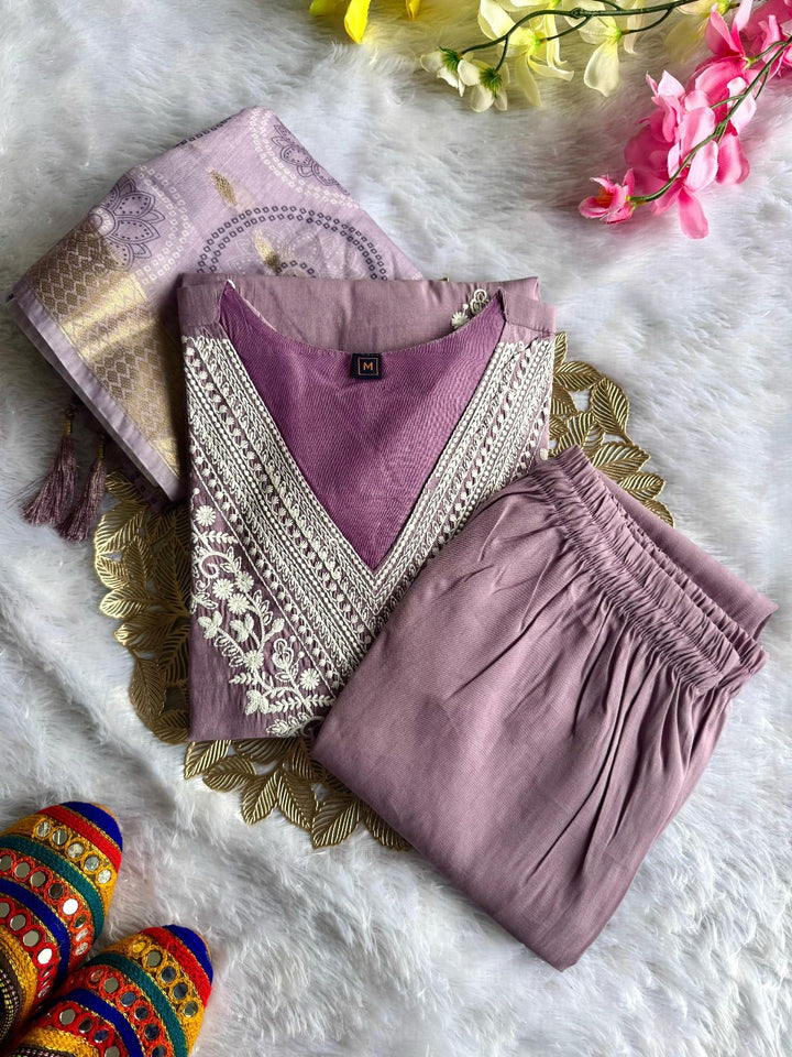 Mastaani Mood Fancy Silk Kurti Set