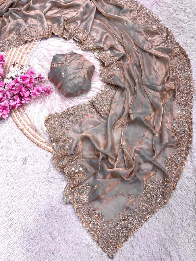 Storyteller’s Embrace Fancy Silk Saree