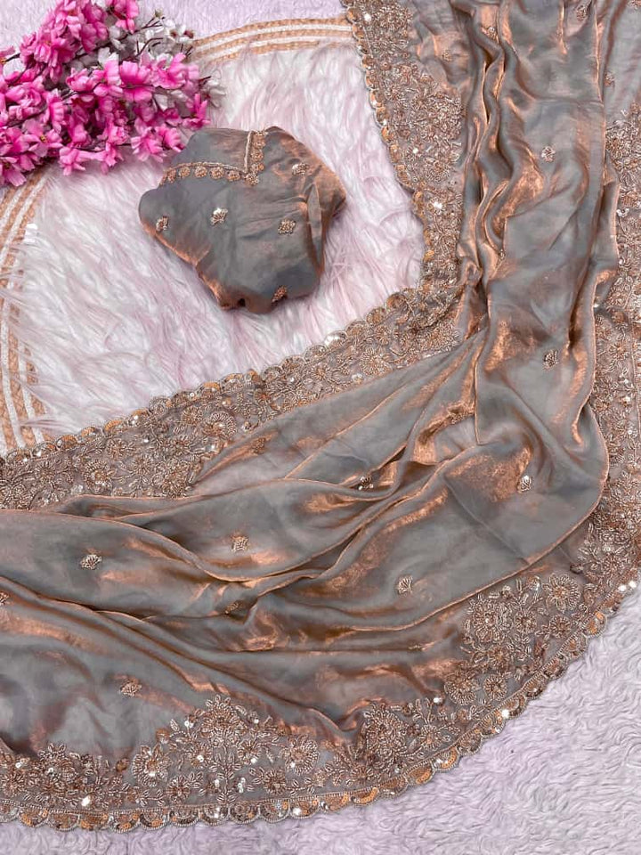 Storyteller’s Embrace Fancy Silk Saree