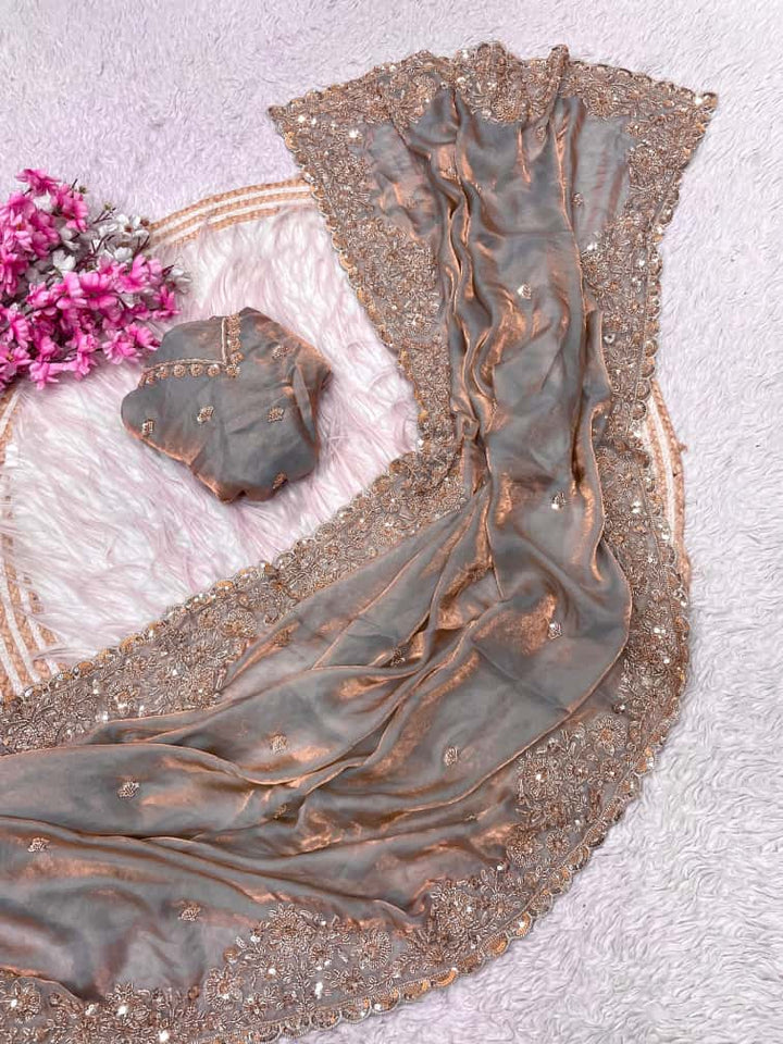 Storyteller’s Embrace Fancy Silk Saree