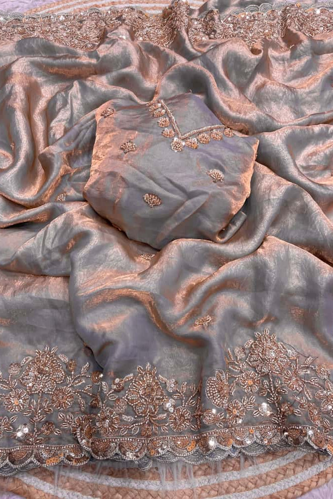 Storyteller’s Embrace Fancy Silk Saree