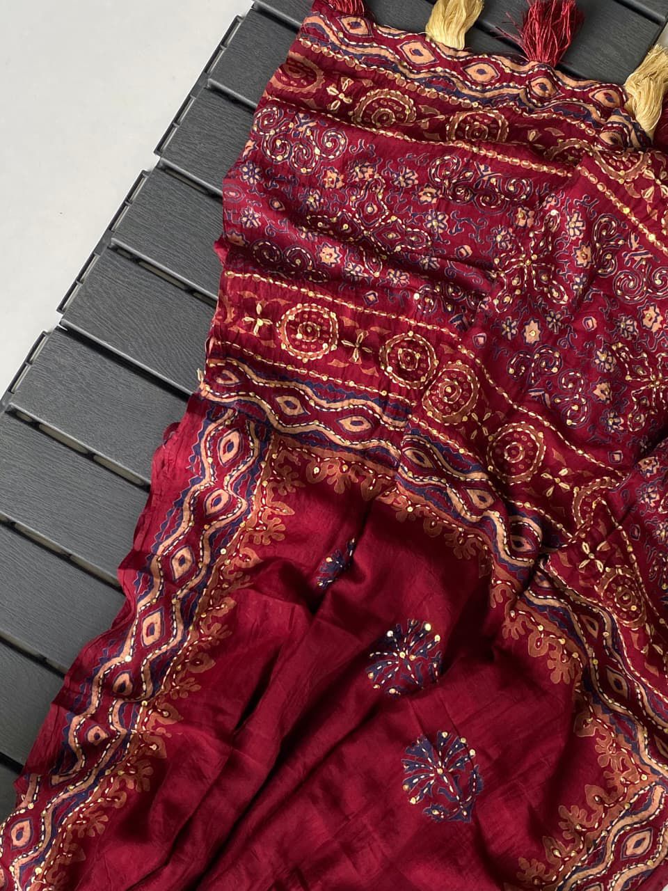 Flower Aura Elegance Chanderi Cotton Saree