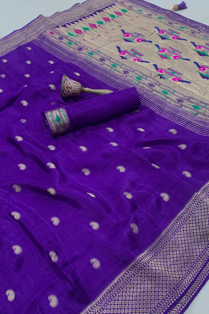 Flower Mist Magic Fancy silk Saree