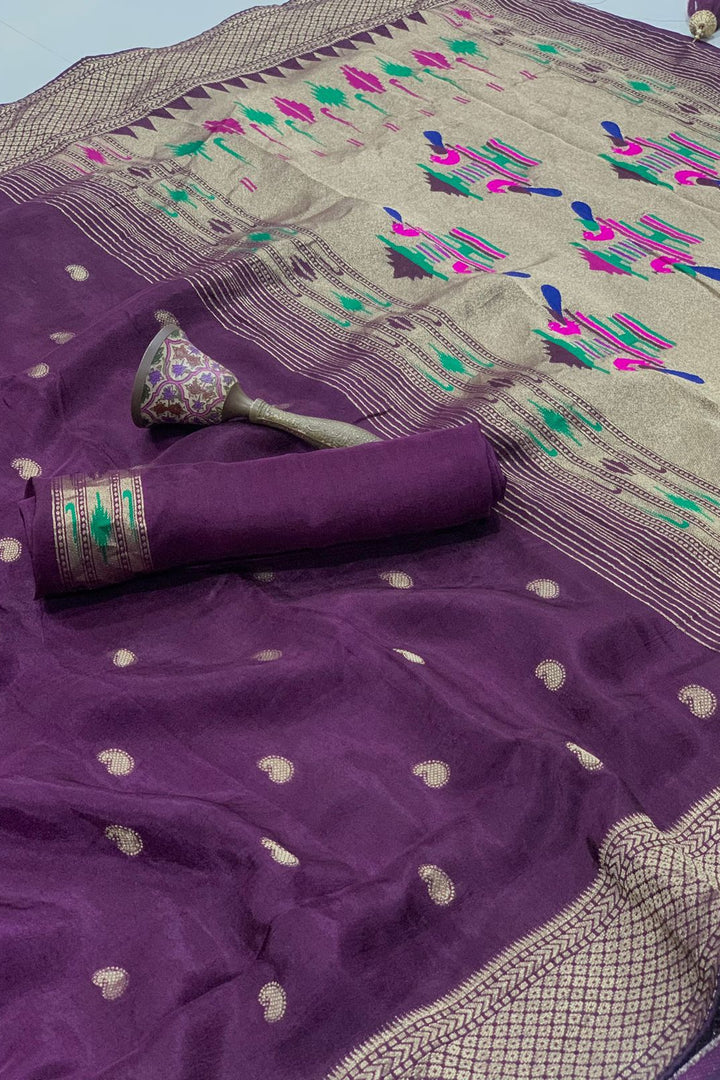 Flower Mist Magic Fancy silk Saree