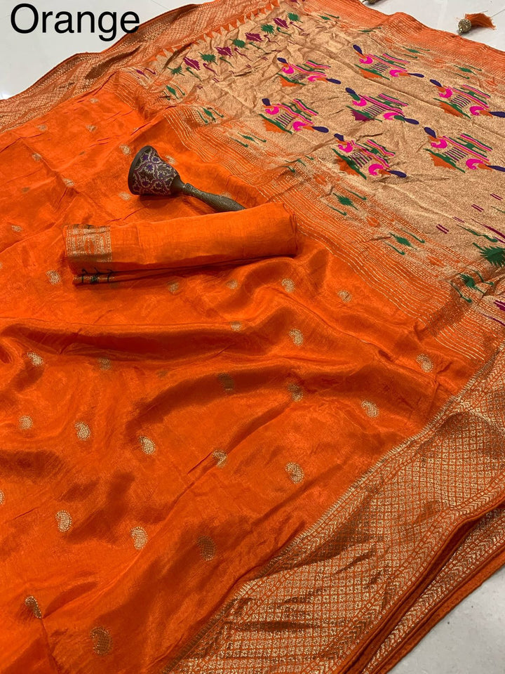 Flower Mist Magic Fancy silk Saree