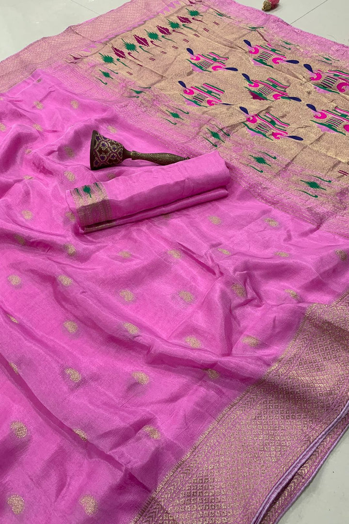 Flower Mist Magic Fancy silk Saree