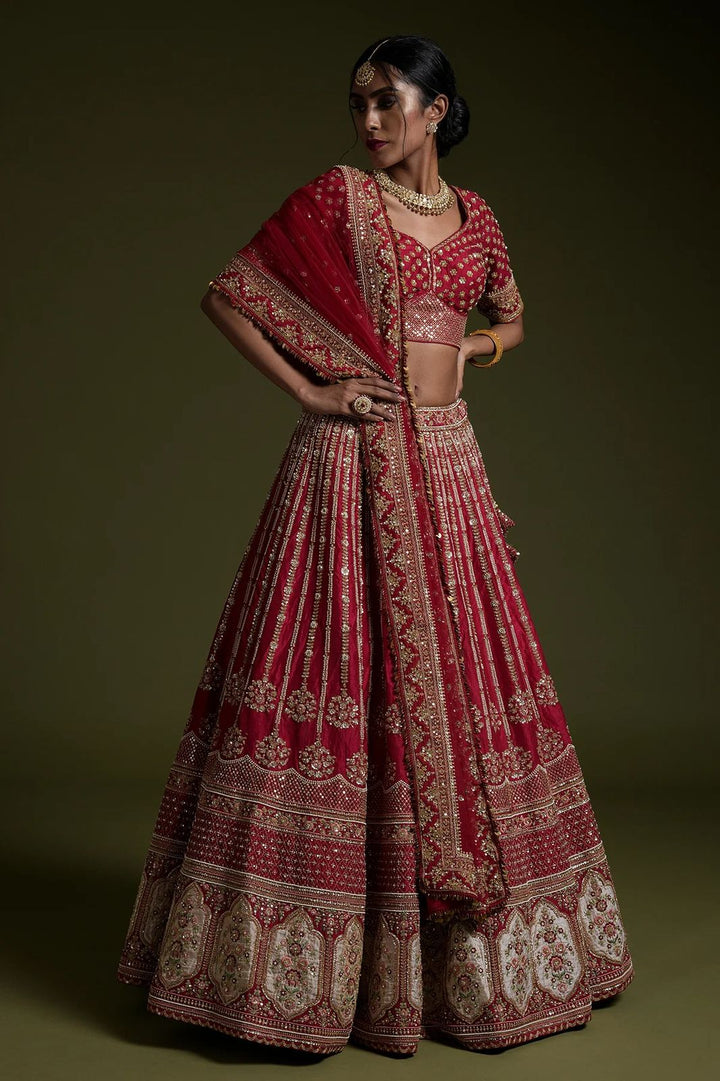 Glamatazz Weave Satin Silk Lehenga