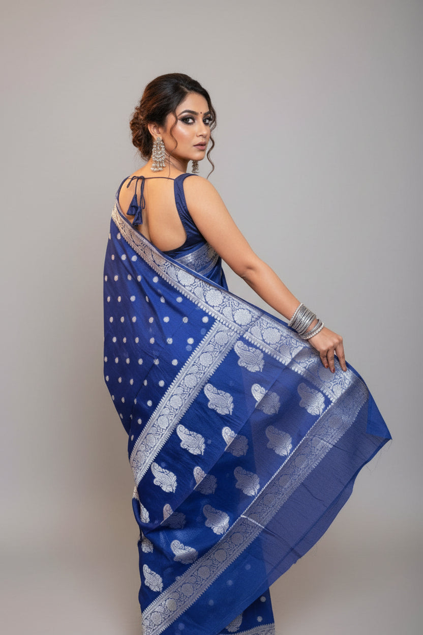 Swarnika -Banarasi Semi Georgette Saree