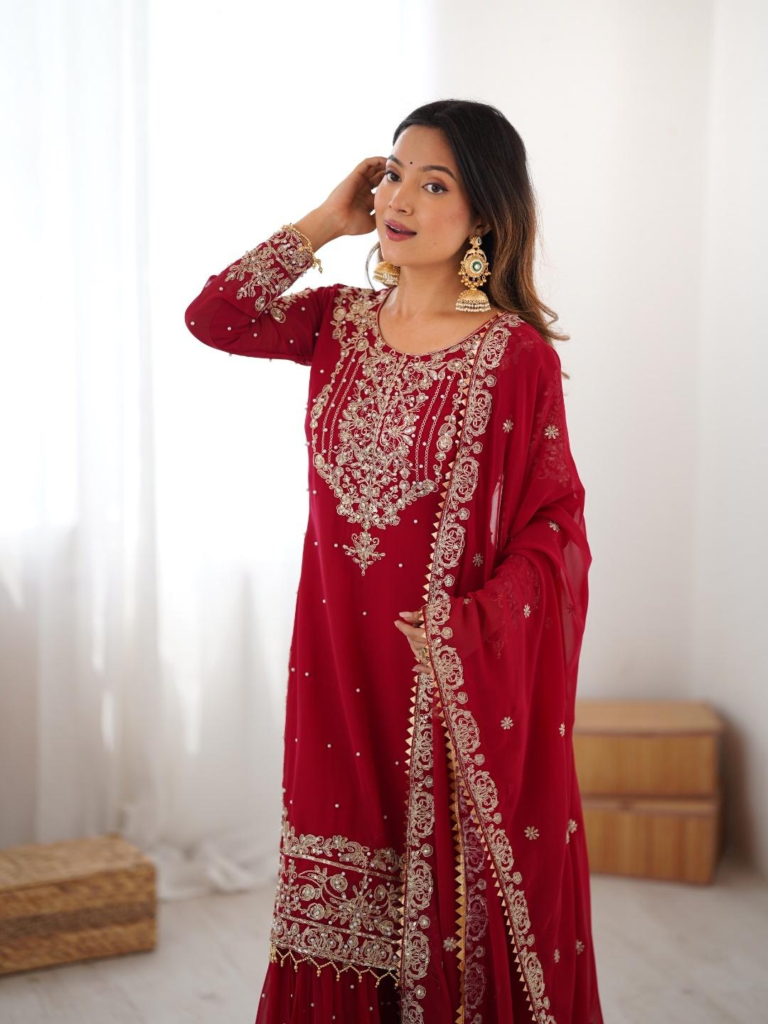 Sindhu Silhouette Georgette Sharara Set