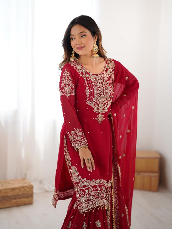 Sindhu Silhouette Georgette Sharara Set