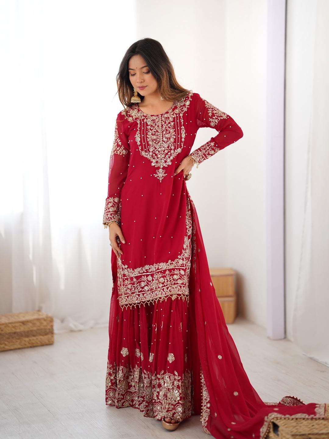 Sindhu Silhouette Georgette Sharara Set