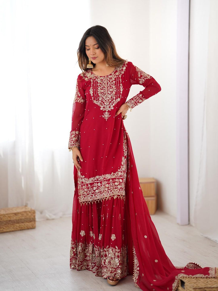 Sindhu Silhouette Georgette Sharara Set