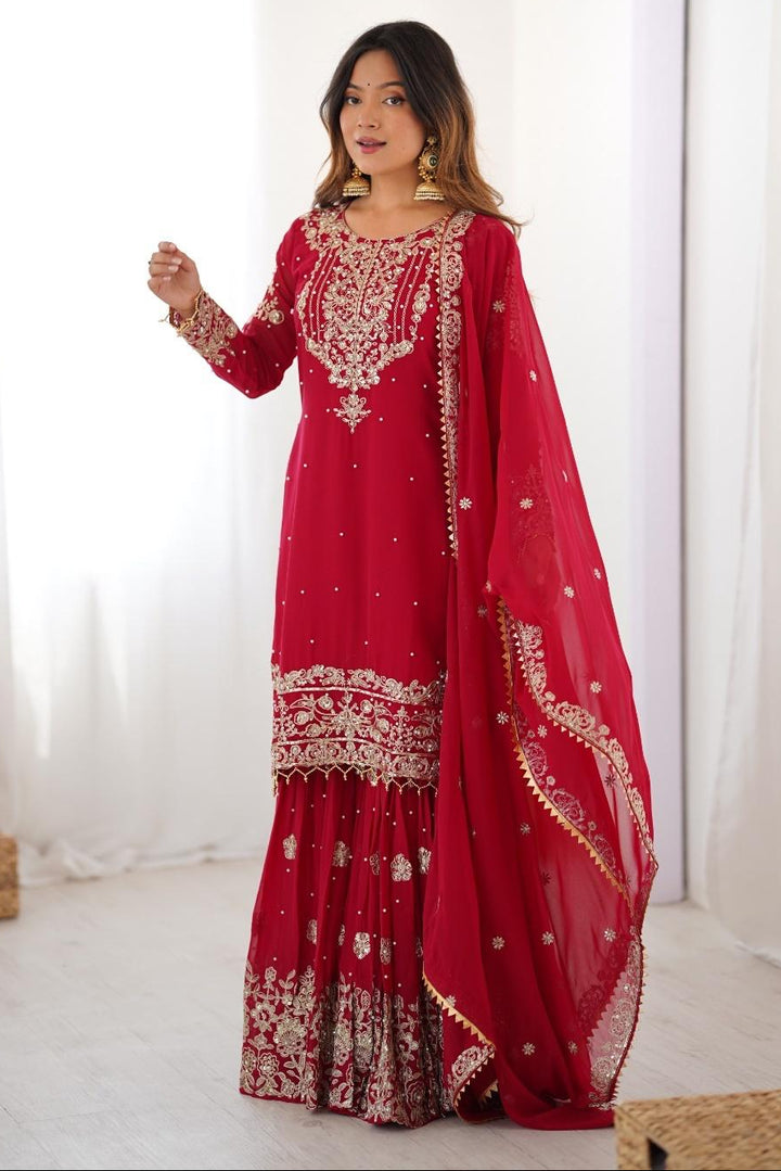 Sindhu Silhouette Georgette Sharara Set