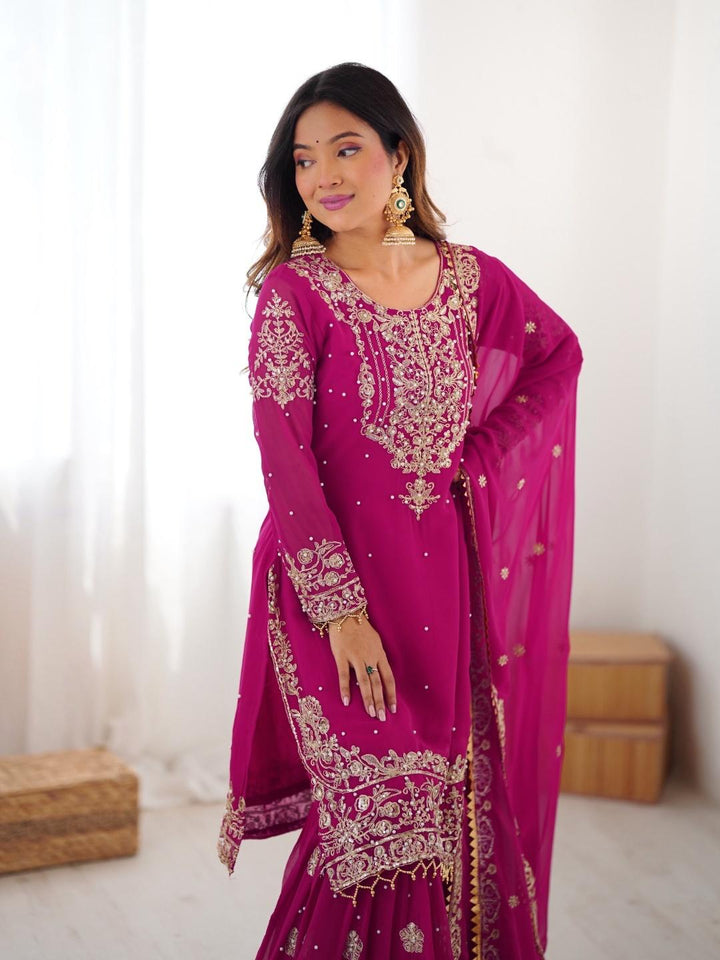 Sindhu Silhouette Georgette Sharara Set