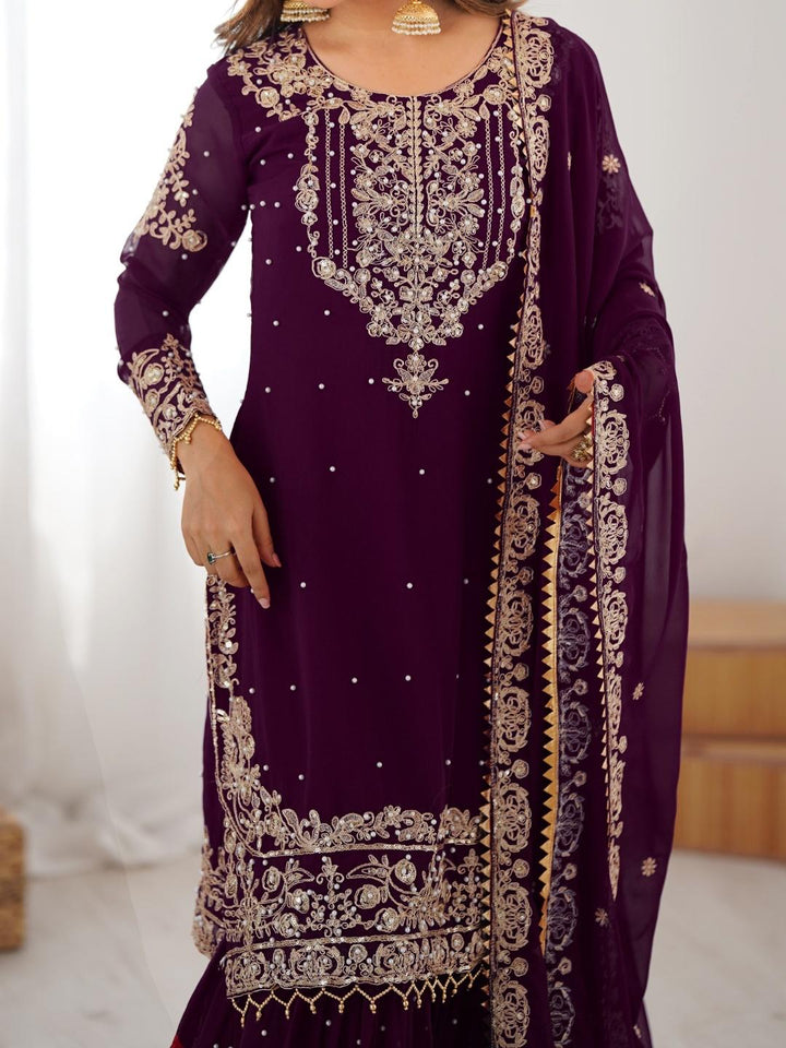 Sindhu Silhouette Georgette Sharara Set