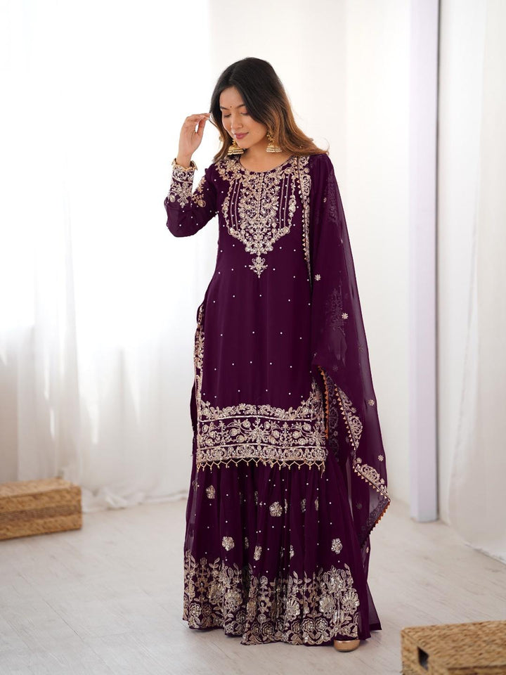 Sindhu Silhouette Georgette Sharara Set