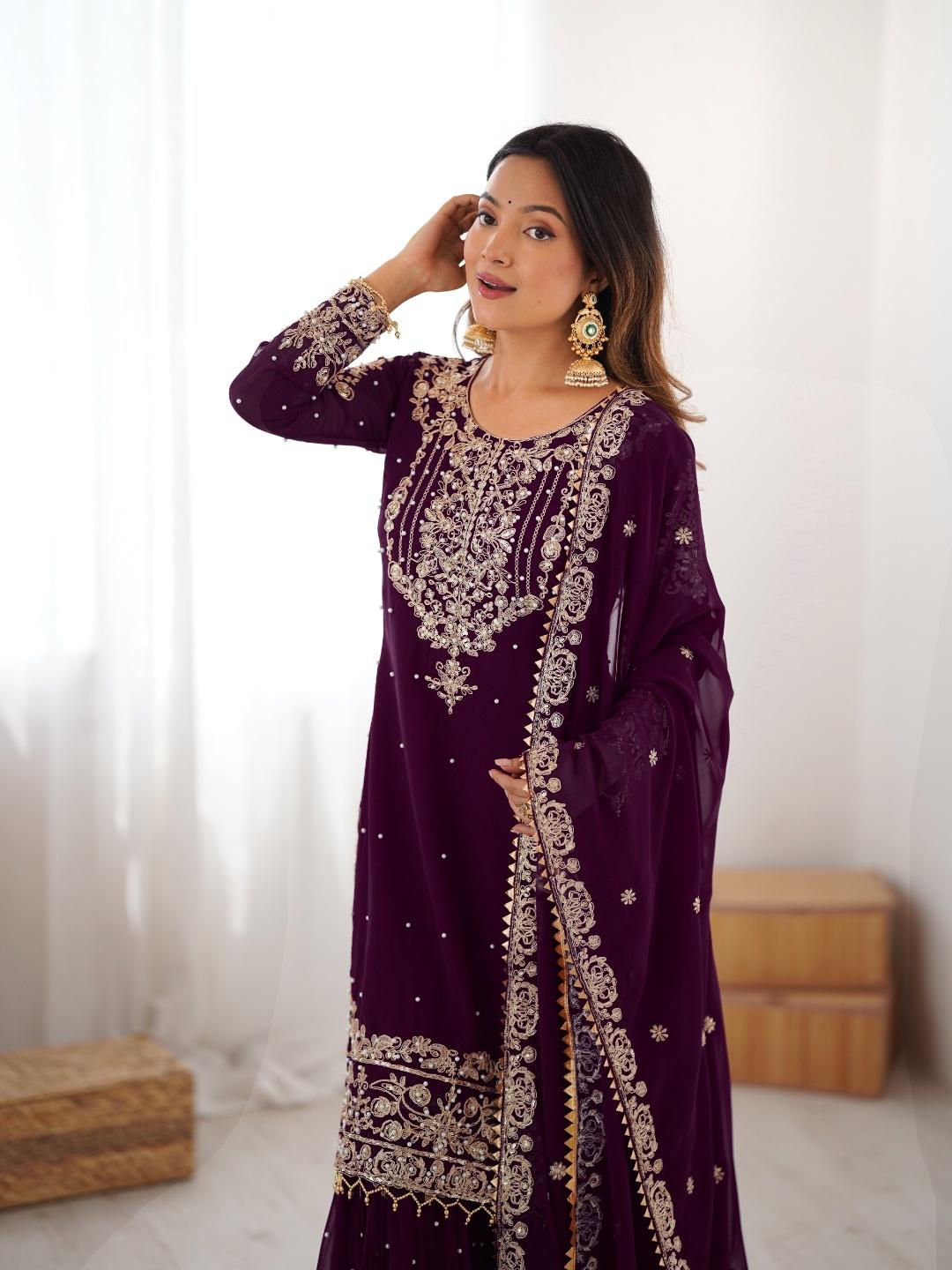 Sindhu Silhouette Georgette Sharara Set