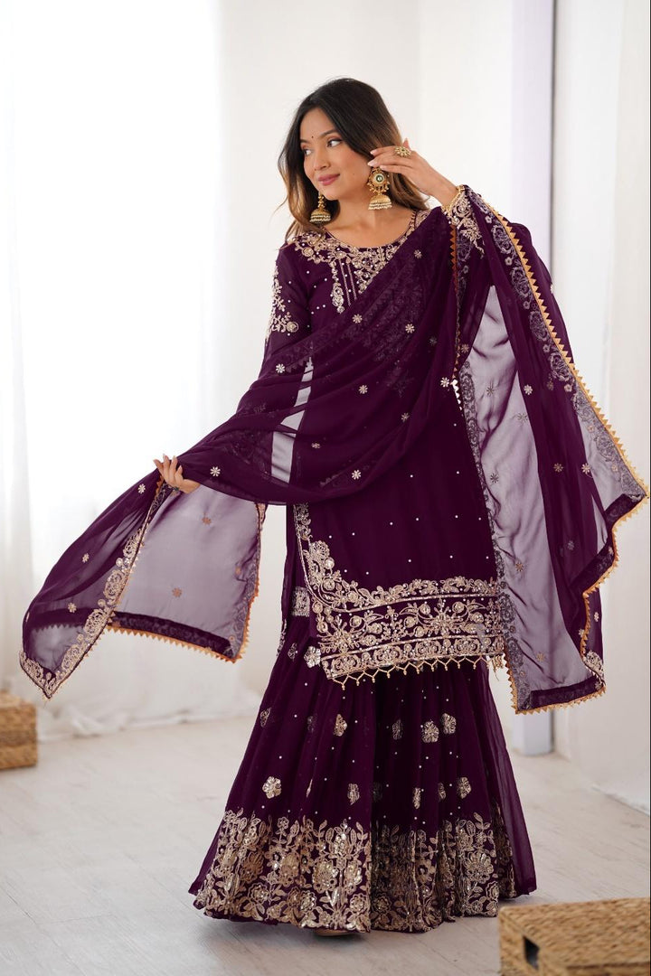 Sindhu Silhouette Georgette Sharara Set