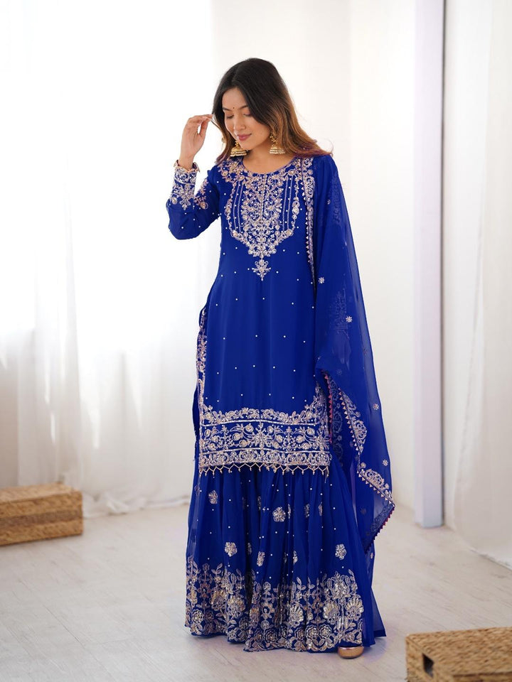 Sindhu Silhouette Georgette Sharara Set