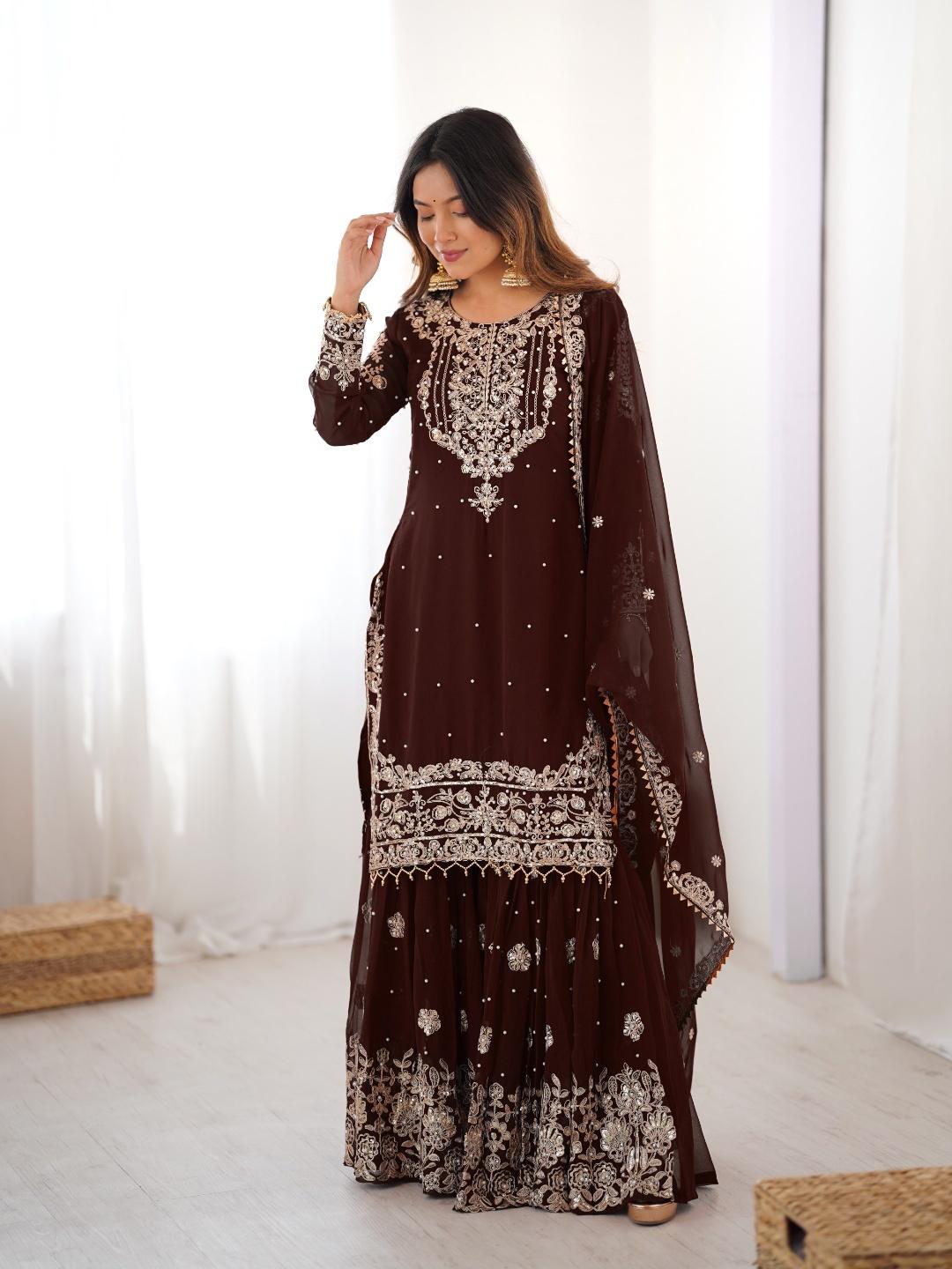 Sindhu Silhouette Georgette Sharara Set