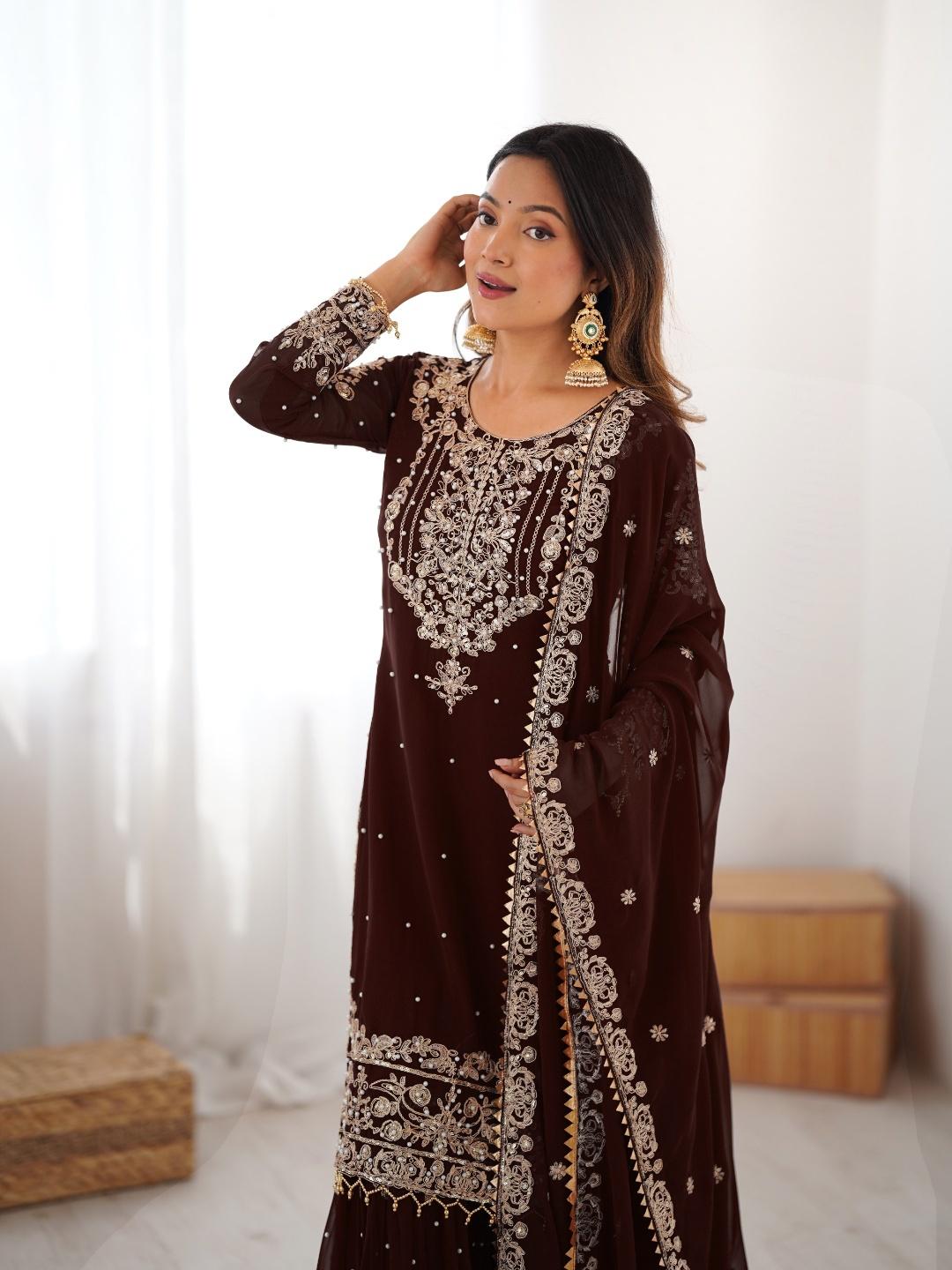 Sindhu Silhouette Georgette Sharara Set