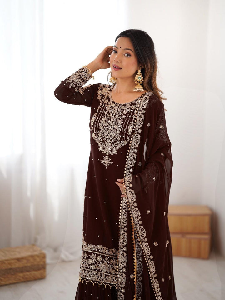 Sindhu Silhouette Georgette Sharara Set
